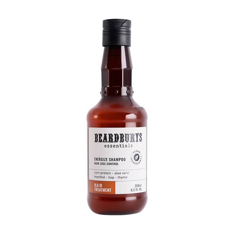 Чоловічий шампунь Beardburys Essentials Energize Shampoo проти випадіння волосся, 250 мл